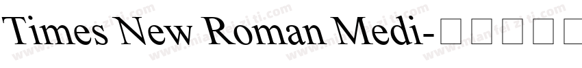 Times New Roman Medi字体转换